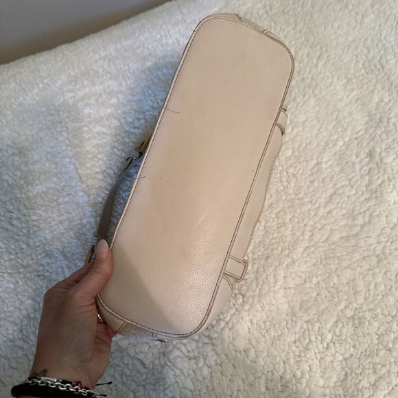 Vintage 90s Etienne Aigner Shoulder Bag Neutral Beige Textured Jute Barbiecore - Picture 5 of 16